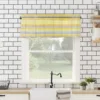 ZEDLIYU Valances for Windows Kitchen Living Room Small Window Valance Yellow Stripe for Kitchen Living Bedroom 1 Panel 4