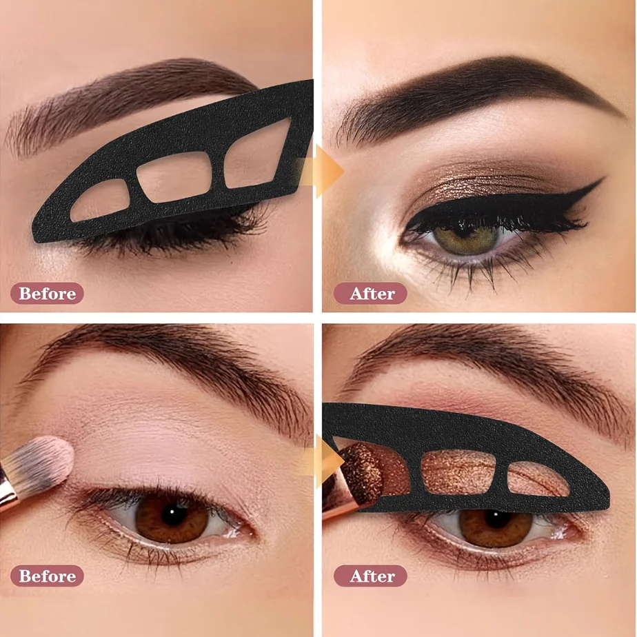Eye Makeup Stencil Kit Reusable Eyeliner Guide for Beginners