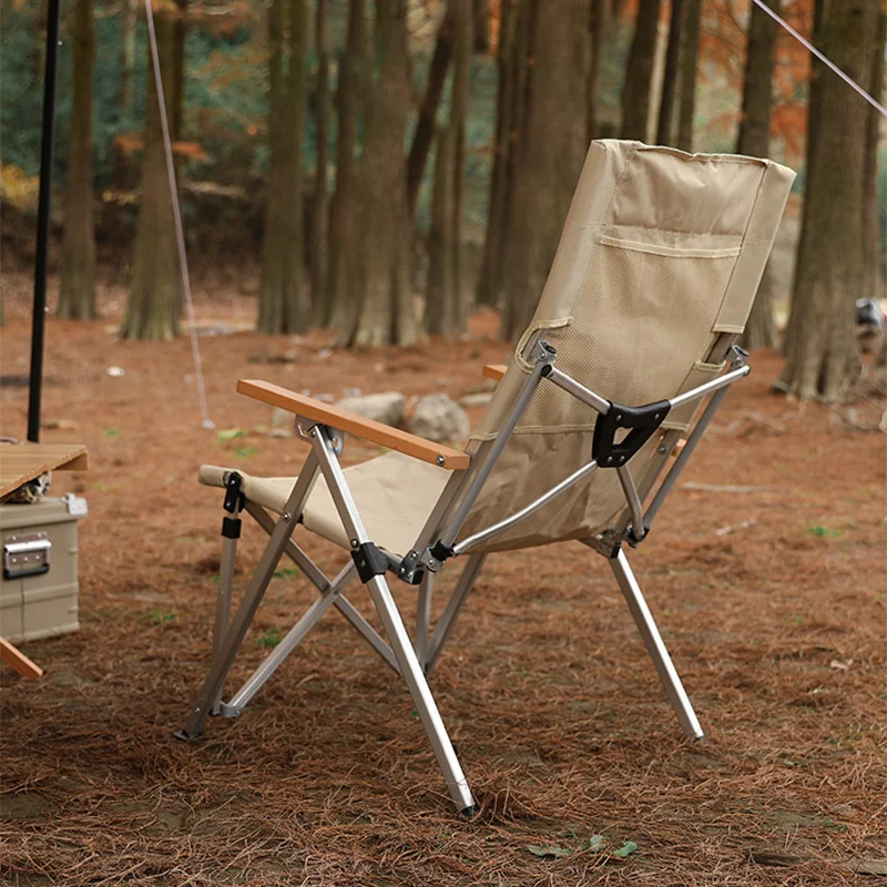 Folding chair Camping chair Portable Ultralight Camping Fishing Picnic Chair Aluminum Nap Beach Chair zero gravity Light luxury folding chair