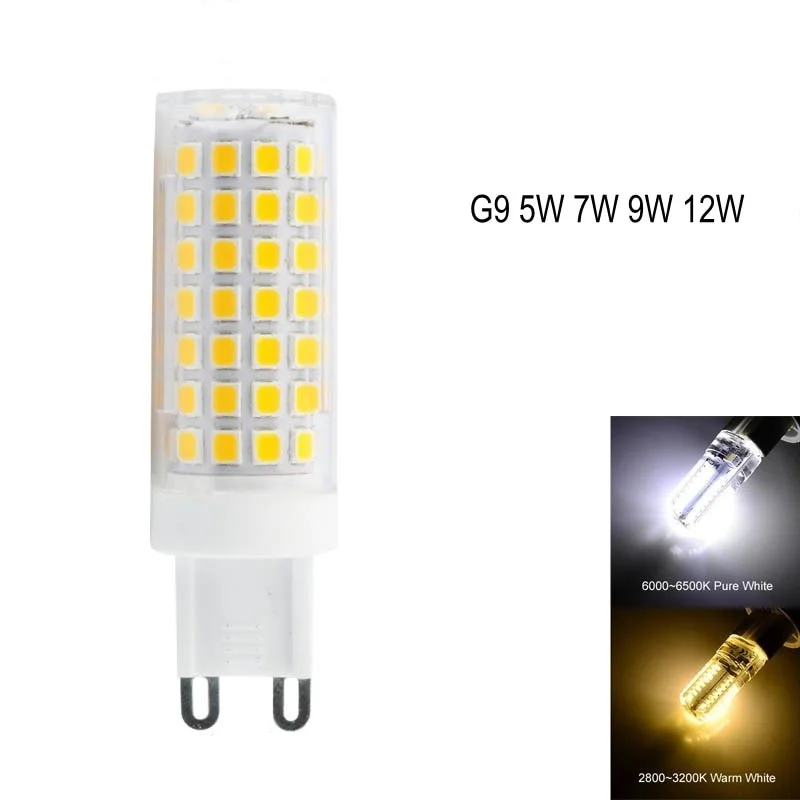 Ceramic LED Bulb Lamp Light G9 AC 85-265V 3W 5W 7W 9W 11W High Brightness Spotlight