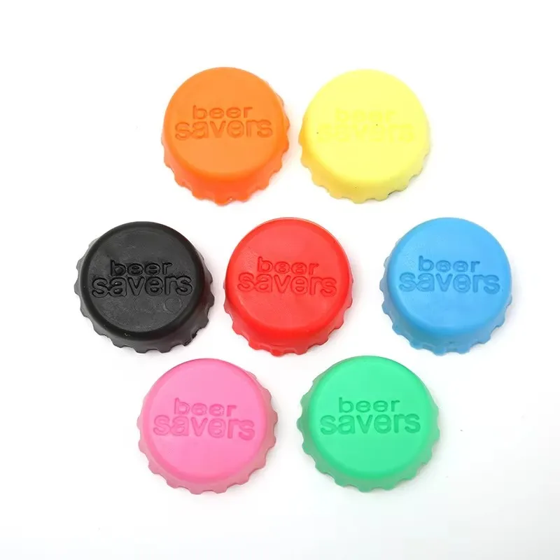Candy Colors Silicone Beer Bottle Caps Bar Home Brewing Wine Making Barware Cover Bottle Cover  Soy Corktail Lid