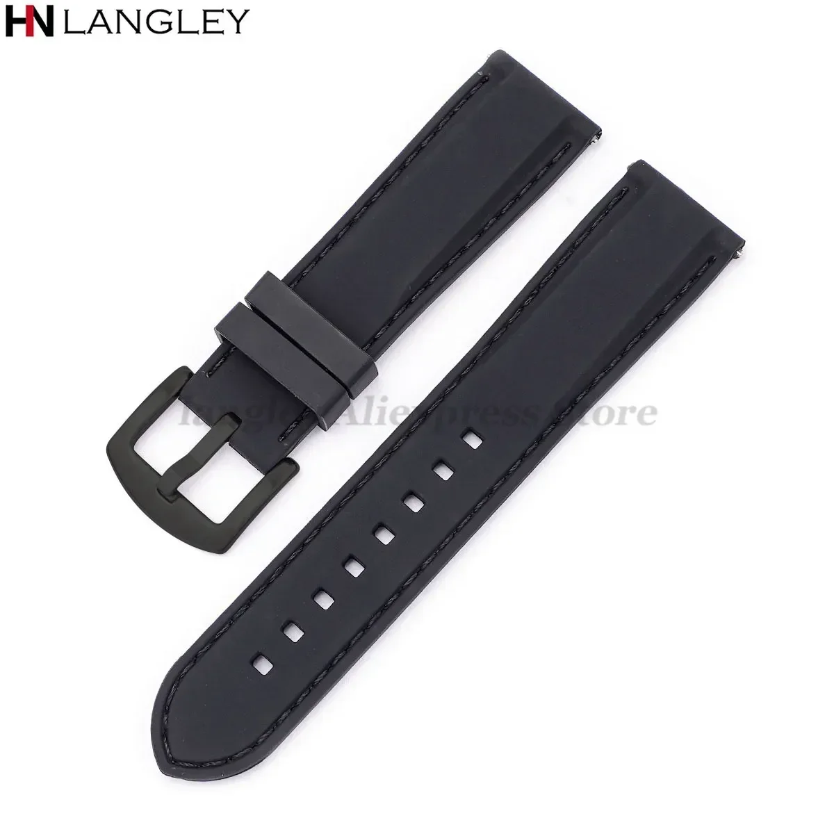 Silicone Sport Watchband - Waterproof Rubber Strap