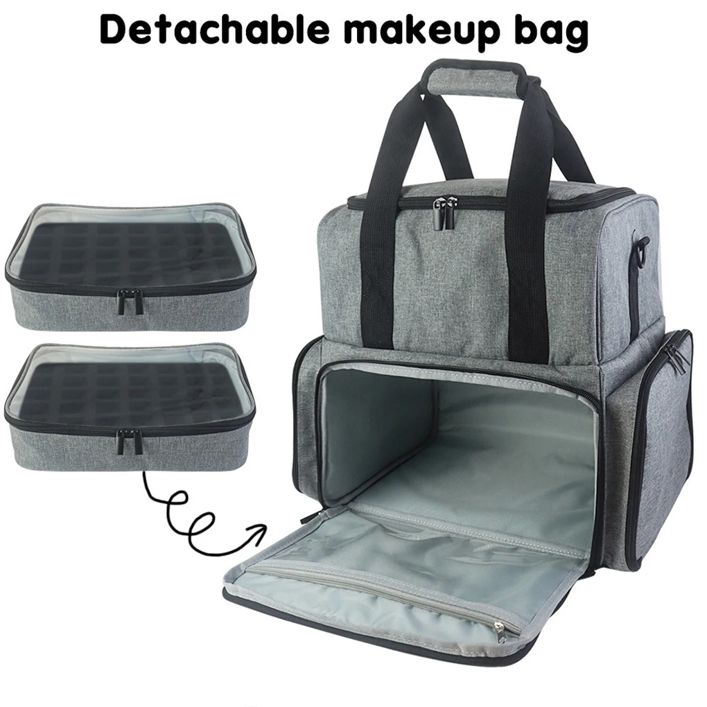 

Nail Polish Organizer Bag Storage Case Travel Carrying For Nail Art Accessories Holds Bags Portable Cosmetic Handbag Organizer