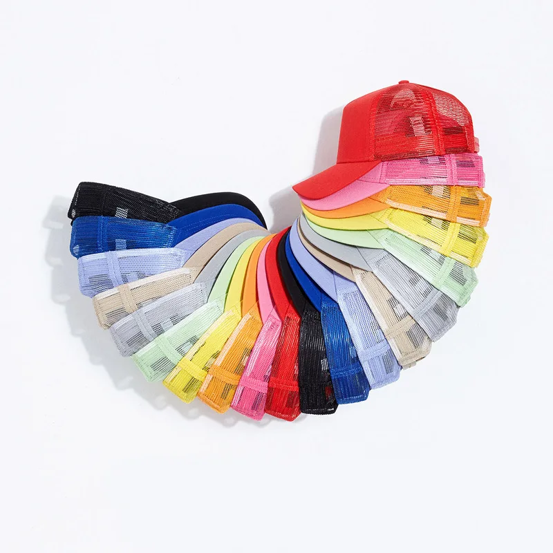 Mesh Cap Women Spring Summer Hats Baseball Cap Cotton 6 Panel 5 Panel Breathable baseball cap