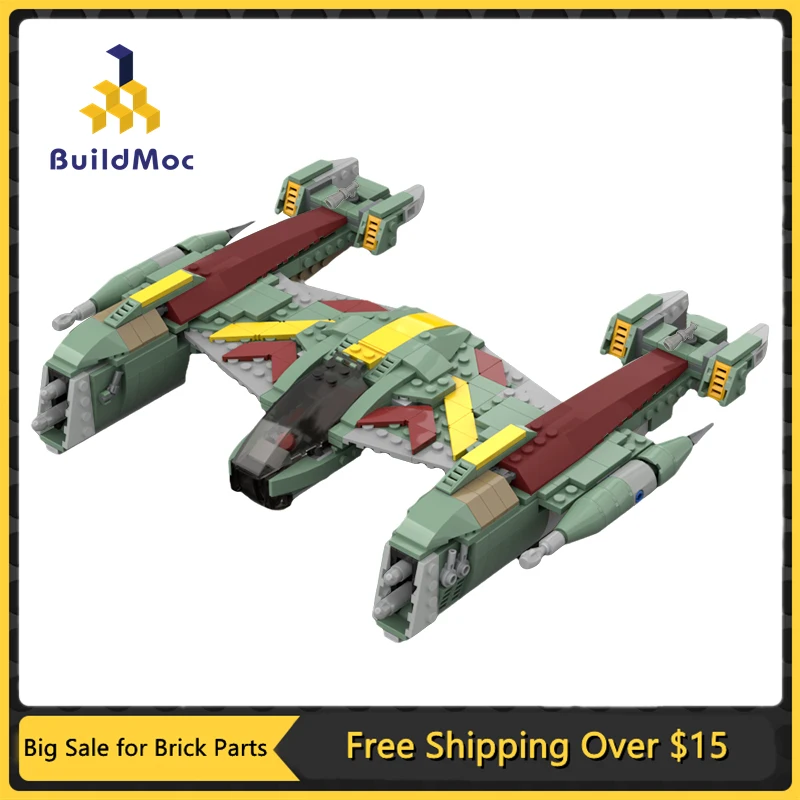 MOC Space War Porax-38 Xanadu Набор строительных блоков для солдат крови Boba Rebel N-1 боевой