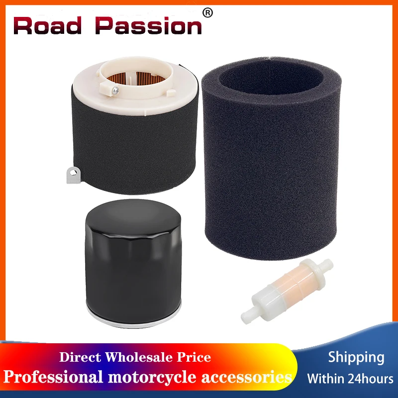

Road Passion Motorcycle Air Filter & Oil Filter & Fuel Filter Intake Cleaner For Kawasaki KAF400 Mule 610 600 4x4 XC SE 400