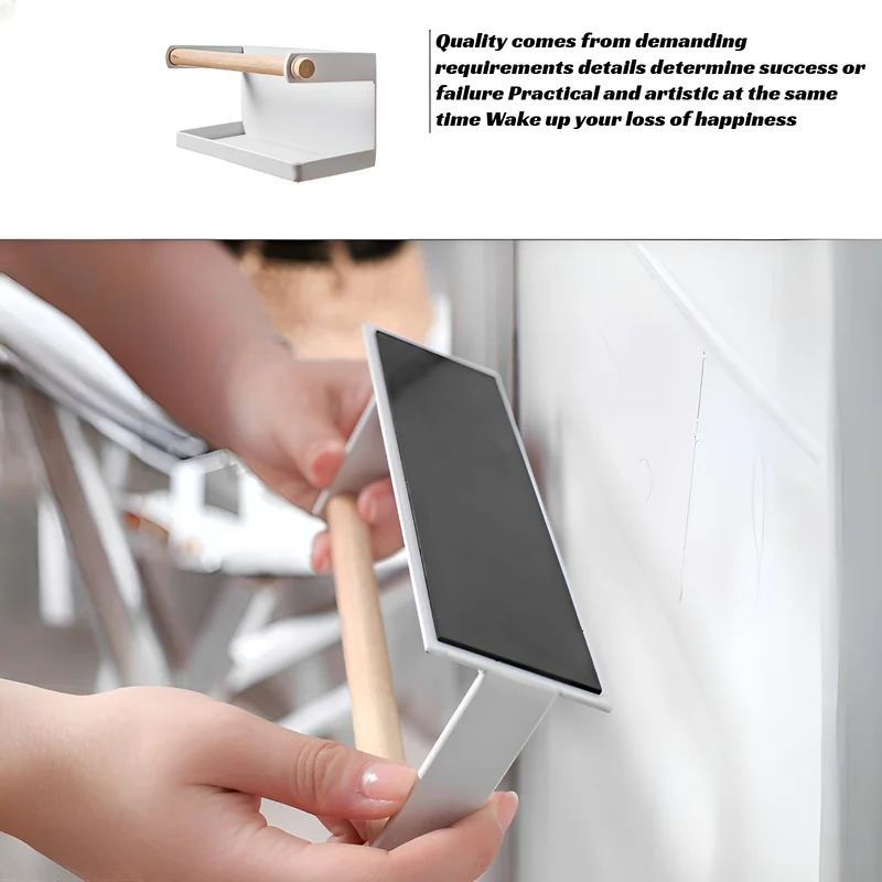 Non Nail Magnetic Umbrella Stand Household Wall Mounted Umbrella Storage Rack Entrance Door Creative Double-layer Rack