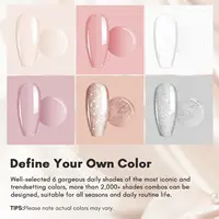Makartt Dip Powder Nail Kit, 6 Colors Pink Nude Dip Powder Kit 0.35Oz, Neutral Dip Nail Kit, Spring Nail Dip Powder Kit Starter 2