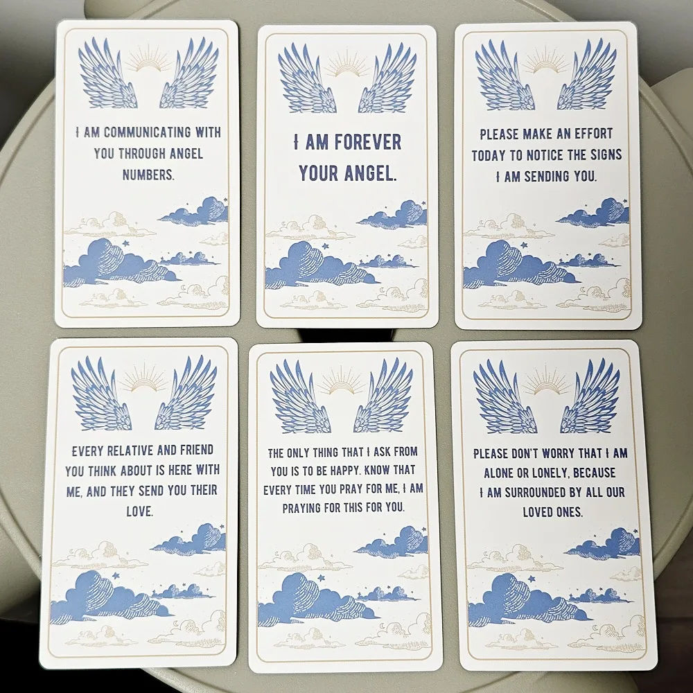Messages From Heaven Oracle Cards 10.3*6cm  - 54 Pcs Cards with Guidance From Your Crossed Over Loved Ones for General Readings 4