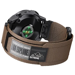 QuickFit Woven Nylon Watch Band - Durable and Stylish Strap - QuickFit 22mm (Brown)