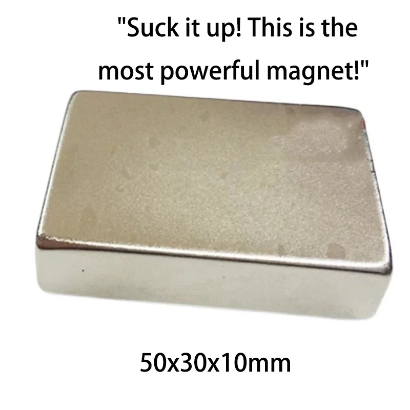 

1PCS 50x30x10 N35 Imas Magnetic Cube Square Magnetize Car Mobile Magnet for Welding Ima Neodymium Super Strong Magnetic Magnets