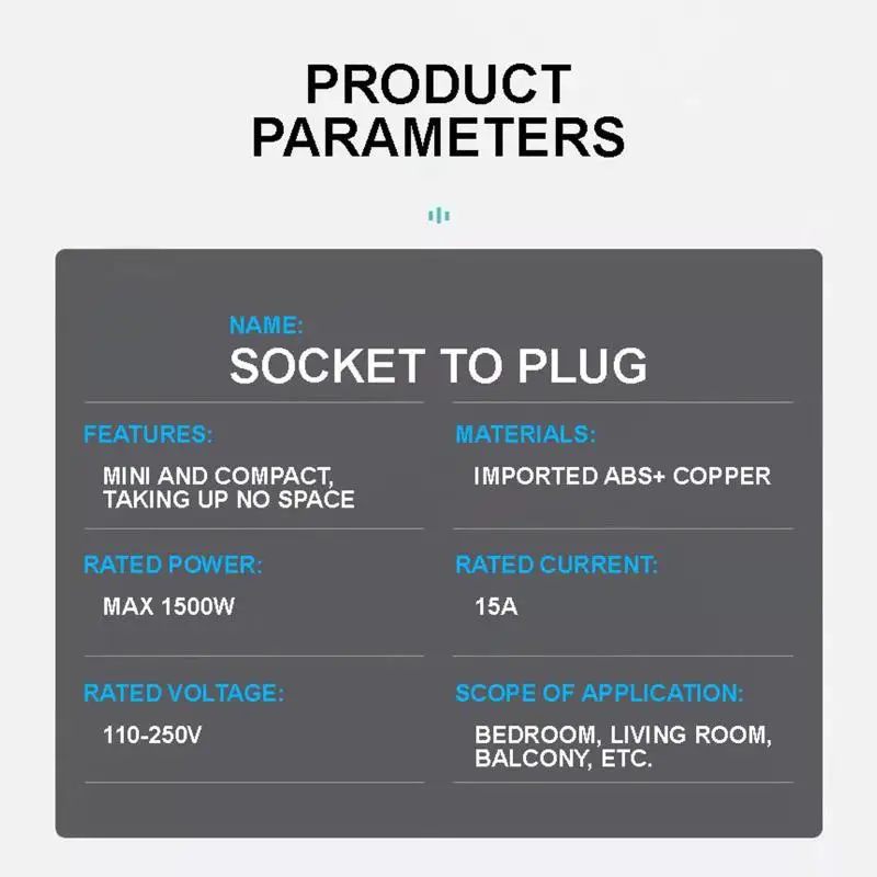 Foldable 2-Pin Rotatable Travel Power Adapter Plug