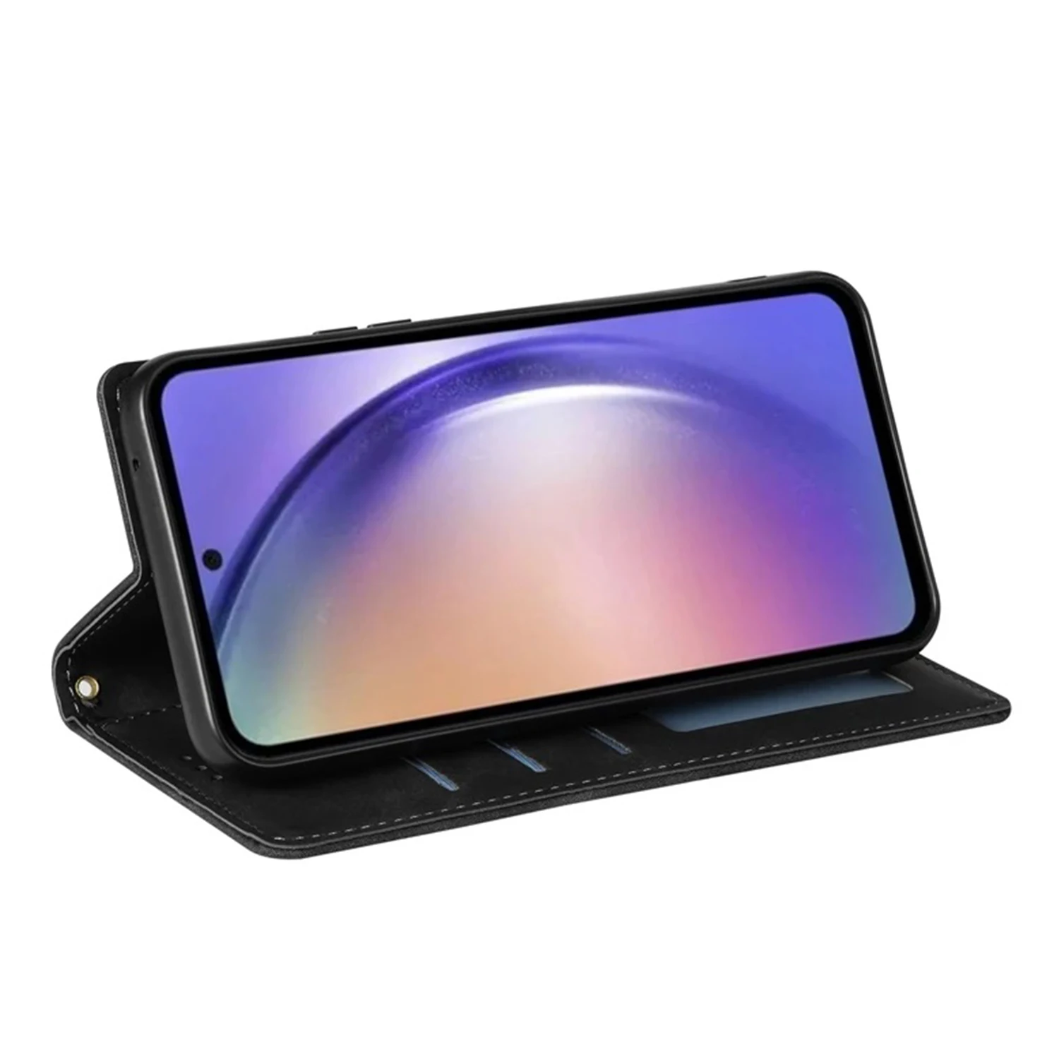 Ledertasche Brieftasche Kartensteckplatz Magnetischer Flip für Samsung Galaxy S25 Edge S24 Ultra S23 Plus S22 S21 FE S20 FE Note 20 10 Lite 9 – Detail 8