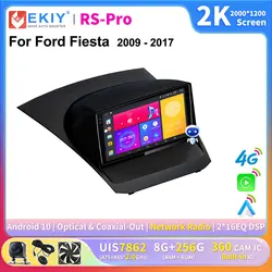 EKIY Autoradio Carplay avec Écran 2K Lecteur Vidéo Stéréo DVD Navigation 2 Din Limitation 2009-2017 Ford FiC