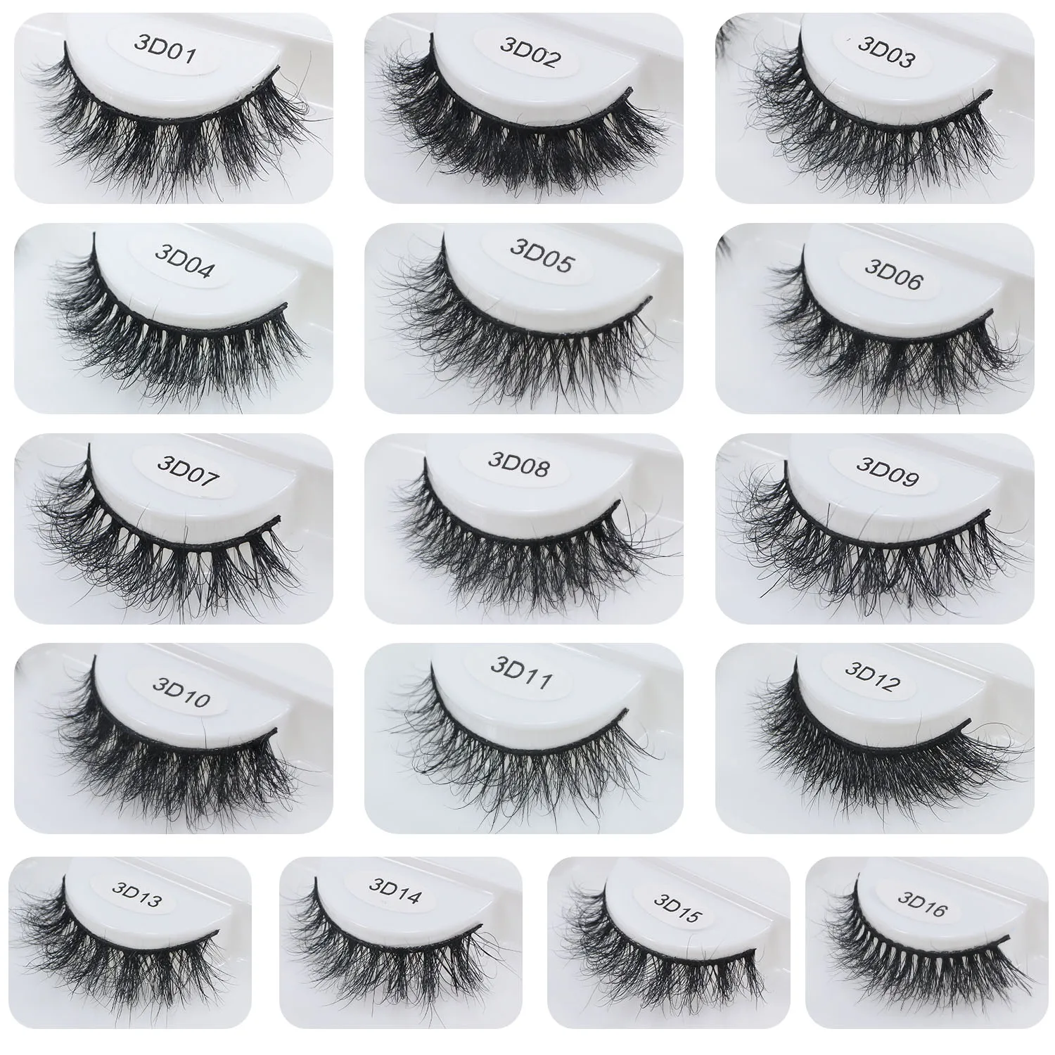 레드 사이렌 14mm 짧은 자연스러운 밍크 속눈썹 크루얼티 프리 풍성한 스트립 속눈썹 밍크 메이크업 공급업체