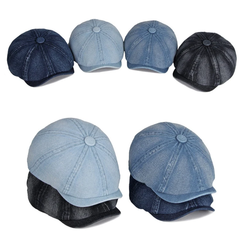 帽子 Beret 8 panel denim ML cph 帽子 Beret 8 panel denim ML cph 帽子 Beret 8 panel denim ML