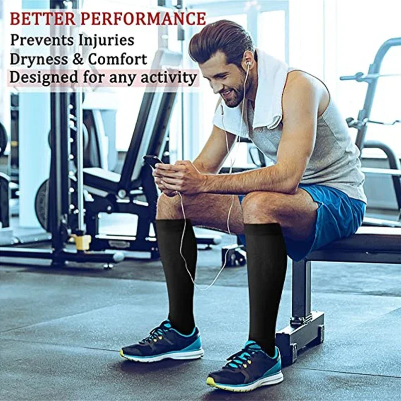 Varicose Veins Compression Socks Fit For Golf Rugby Hiking Sports For Anti Fatigue Driving Travel Flight Women Men Socks compression socks