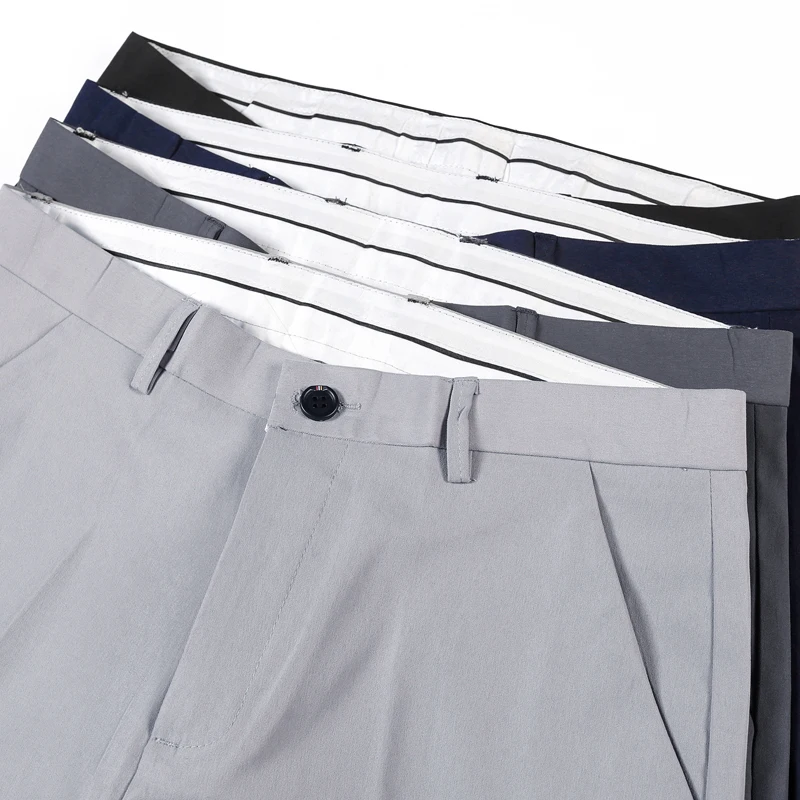 New Men's Five-point Suit Shorts Men's Slim Stretch Casual Short Pants