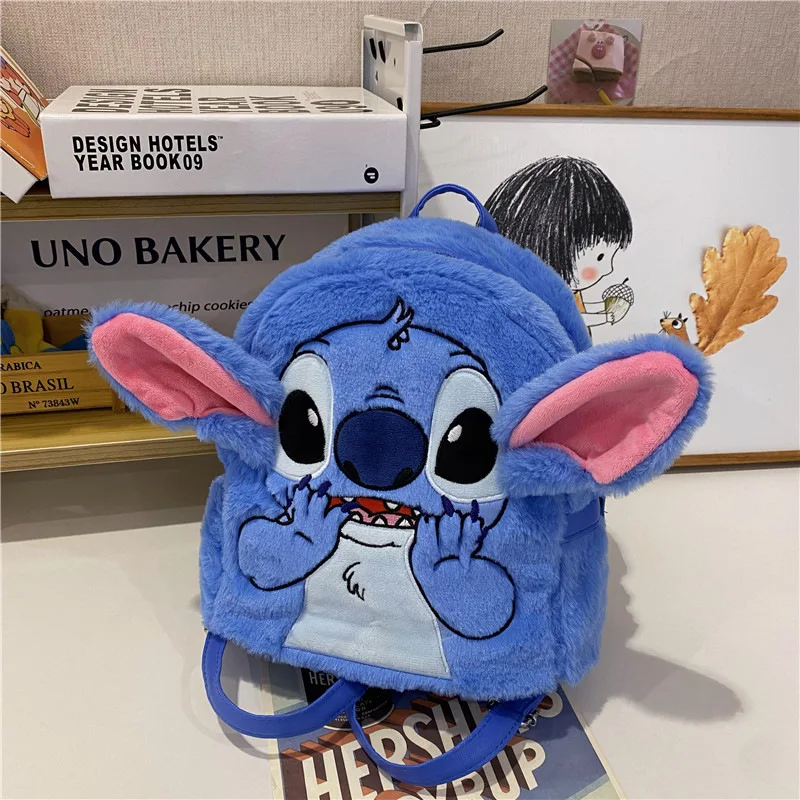 

MINISO Ститч рюкзак аниме косплей унисекс школьная сумка мультяшный плюшевый рюкзак для книг для ноутбука дорожный рюкзак уличная сумка