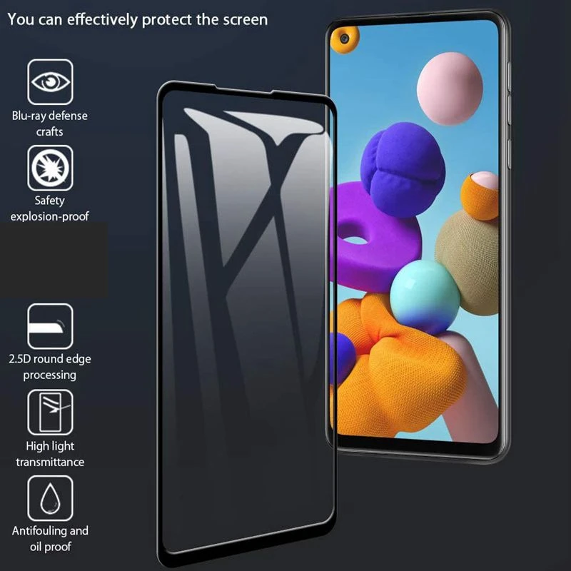 Premium Full Coverage Screen & Camera Protector Set - Enhanced Durability Glass Film