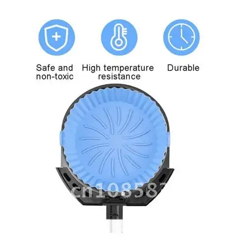 

Mat Silicone Liner Air Fryer 3D High Temperature Resistance Airfryer Pad Reusable Bakeware With Solid Handles Baking Tool Tray
