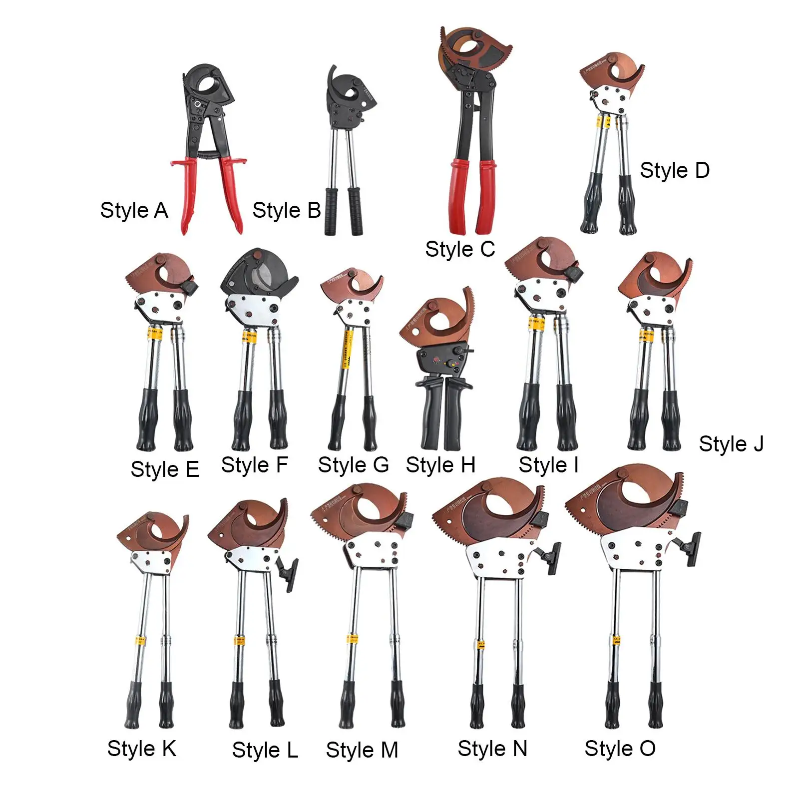 

Резак для кабелей с храповым механизмом, сверхмощный инструмент для резки Металлических проводов, эргономичный инструмент из углеродистой стали, ножницы, плоскогубцы, ножницы для проводов