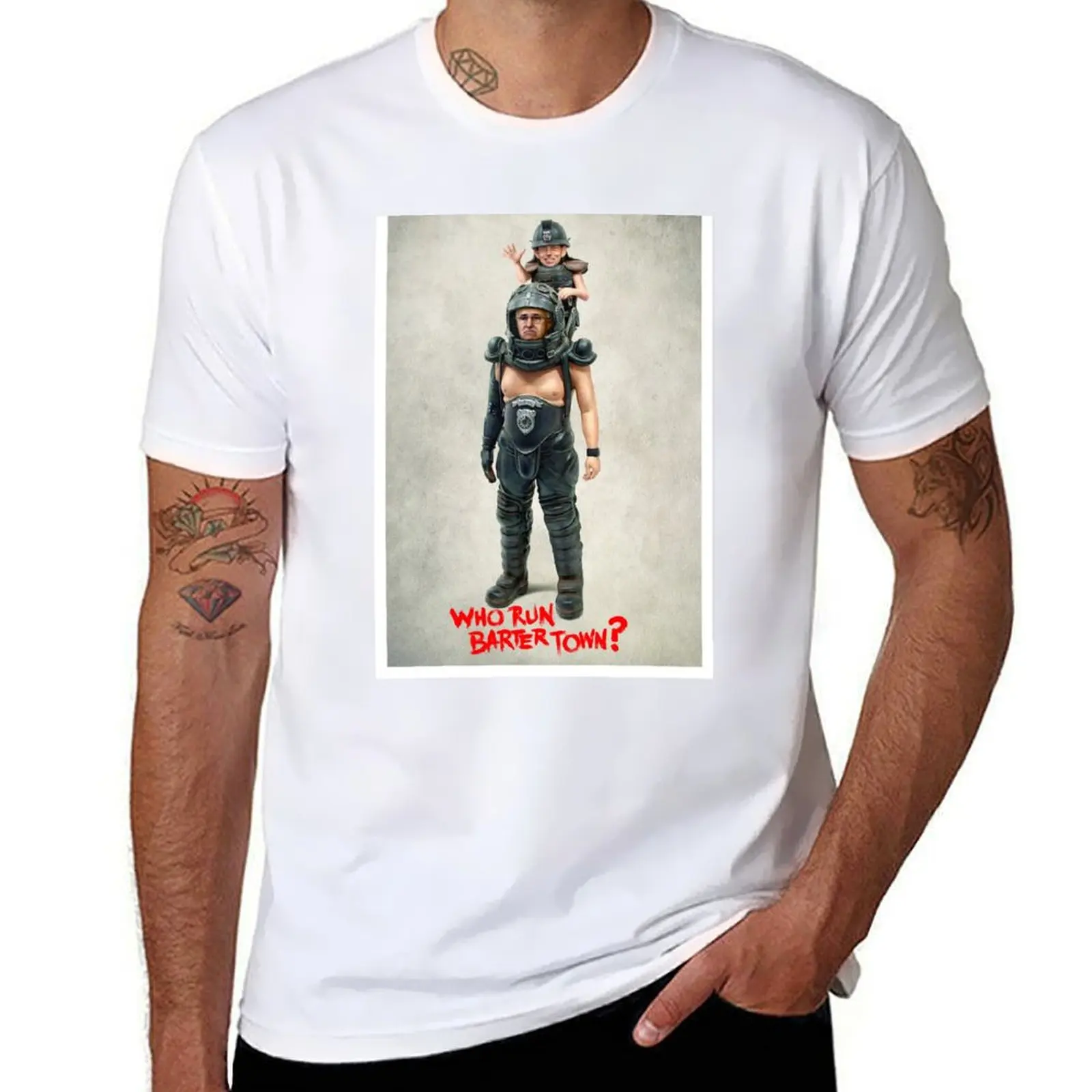 

Who Run Bartertown T-shirt aesthetic clothes oversized customizeds new edition mens t shirt