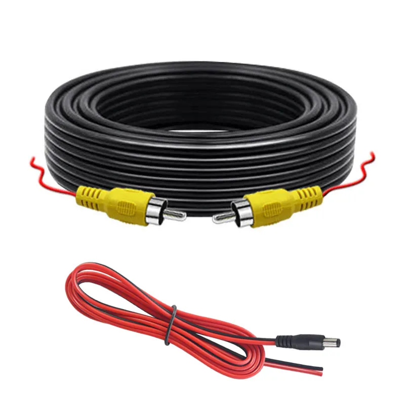 Universal RCA Video Cable for Car Rear View Camera and Multimedia Monitor