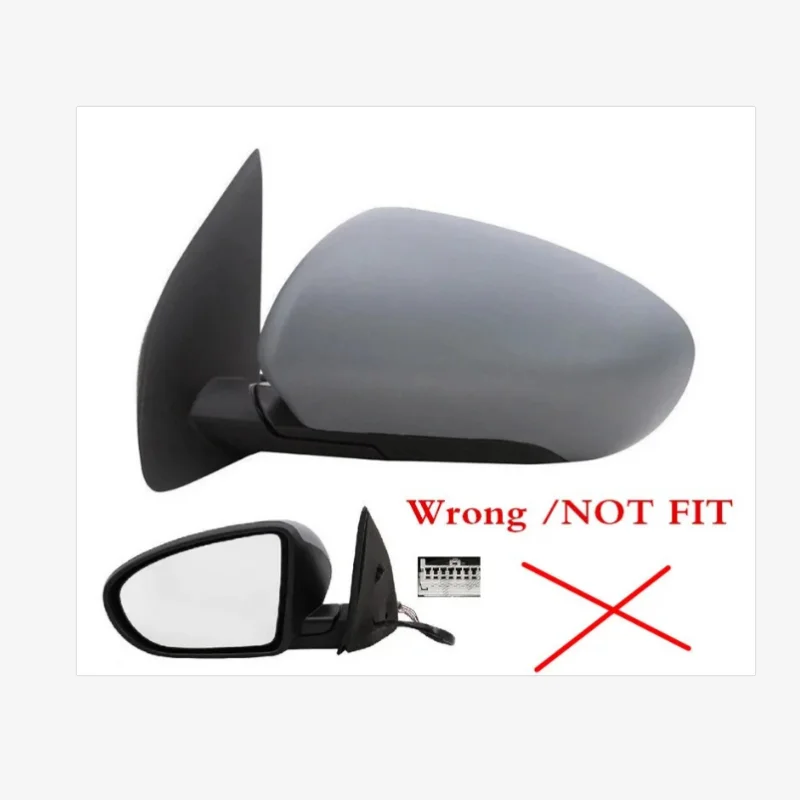 Coque De Rétroviseur Latéral Pour Nissan Pour Qashqai J10 2007-2013 2 Pièces ABS Chrome Noir Couvercle De Rétroviseur Latéral Pour Arrière Garniture Capuchon Couvercle De Rétroviseur(1