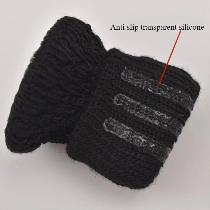 4pcs/set Knitting Chair Leg Covers Silicone Floor Protection Covers Thicken Wearproof Antislip Stools Furniture Protective Cover