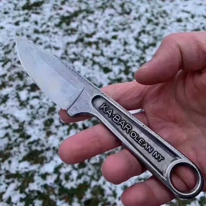 Model 1119 Nostalgia exquisite Sharp knife tool wrench shape mountaineering diving emergency rescue tool bread slice fruit knife 4