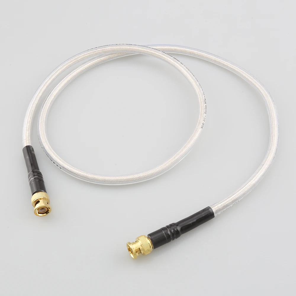 Cavo Audio Bnc Hifi Digitale Placcato Argento Da 75 Ohm Cavo Digitale Ad Alta Fedeltà
