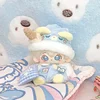 10cm Little Bear Pajamas Baby Clothes Cotton Doll Clothes Cute Blue Hat Set 1