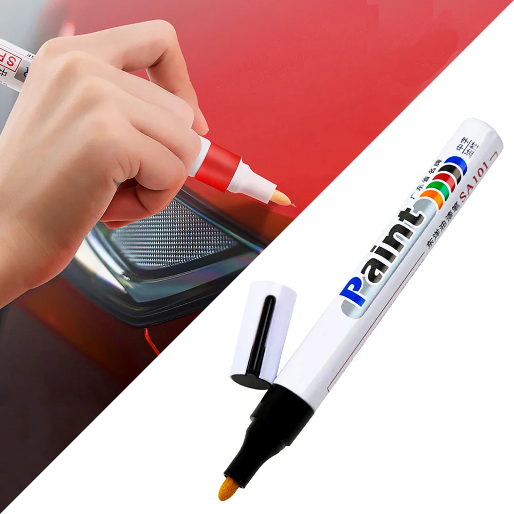 1x White Marker Pens 2.0mm Oily Waterproof Gel Pen DIY Graffiti Wrting  Supplies
