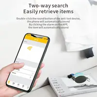Mini Fashion Smart Dog Cat Pet Bluetooth 5.0 GPS Tracker Anti Lost Alarm Tag Wireless Child Bag Wallet Finder Rugby Type Locator 2