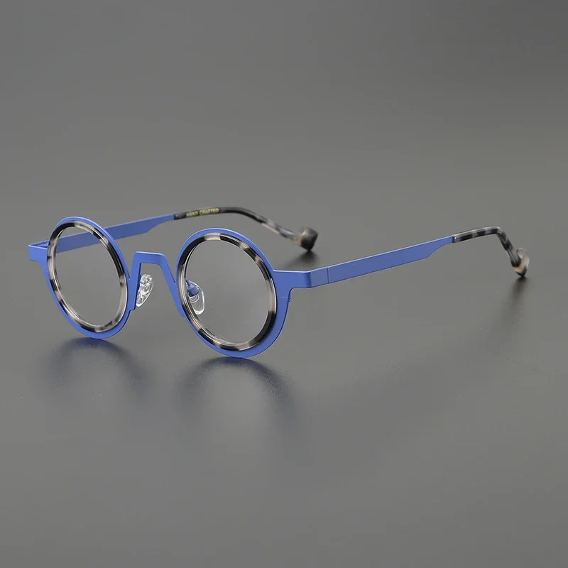 

High Quality Japanese Handmade Acetate Prescription Glasses Frames Men Women Retro Vintage Round Eyeglass Men's Eyewear