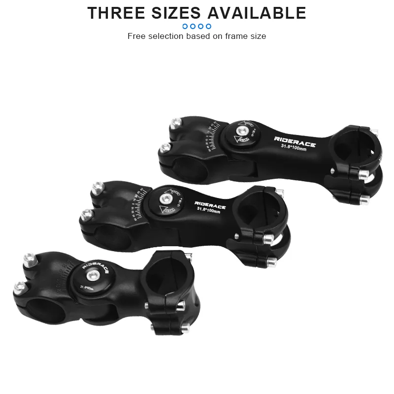RIDERACE Bicycle Stem Road Mountain MTB Bike Table 85/100/120mm Rod Adjustable Front Fork Stem 31.8mm Handlebar Power Parts bicycle stem