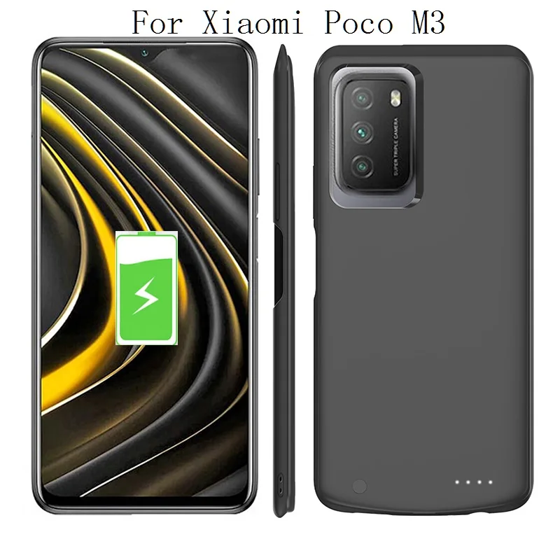 Energia para Xiaomi Poco m2 m3 m4 x4 Pro 5g Poco f2 Pro f3 x2 Poco x3 gt Power Bank Capa Telefone Case Carregador de Bateria 6800mah Case de - Image 4