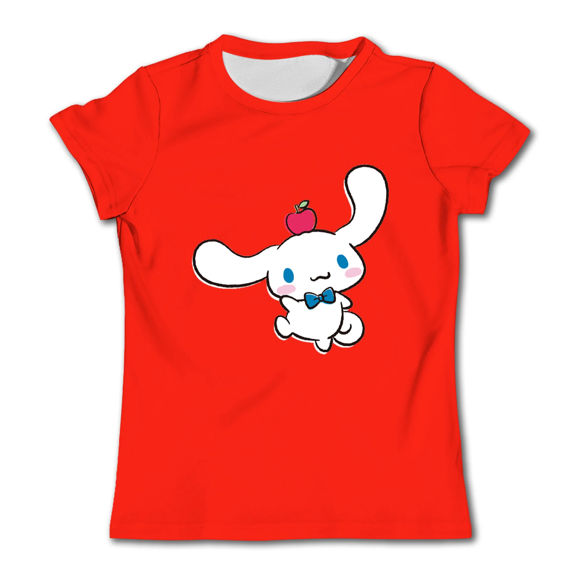 Hello Kitty Children's Pure Cotton Printed Boys and Girls Top T-shirt Short sleeved Pure Cotton Printed T-shirt Short sleeved 6