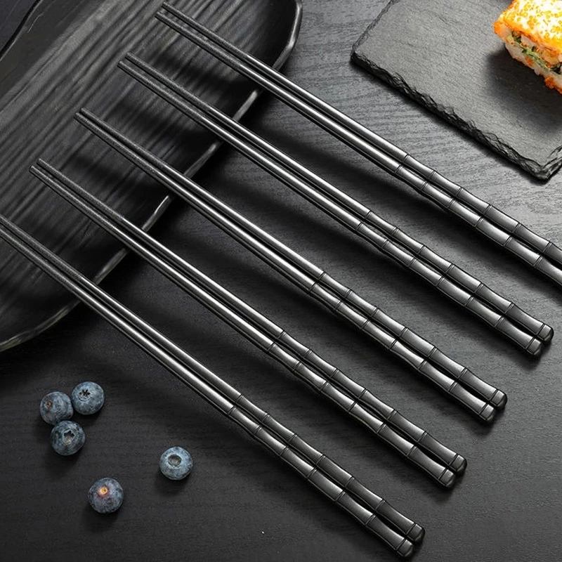 thumbnail image 2 of Locaupin 5 Pairs Reusable Chopsticks Dishwasher Safe,Fiberglass... 2 of 13