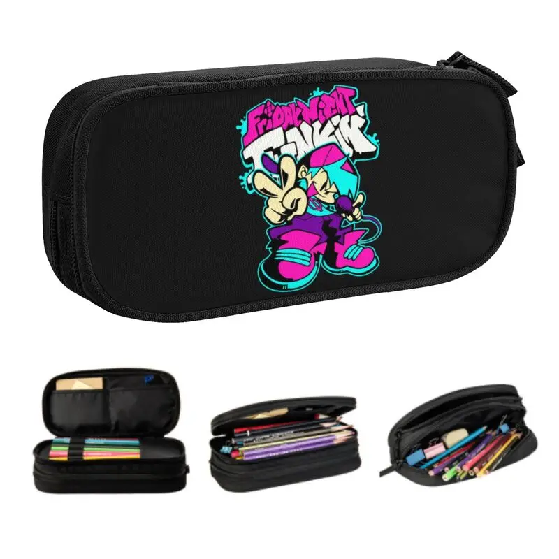 

Friday Night Funkin Play Gamer School Pencil Case Girls Boys Big Capacity Pencil Pouch Students Stationery