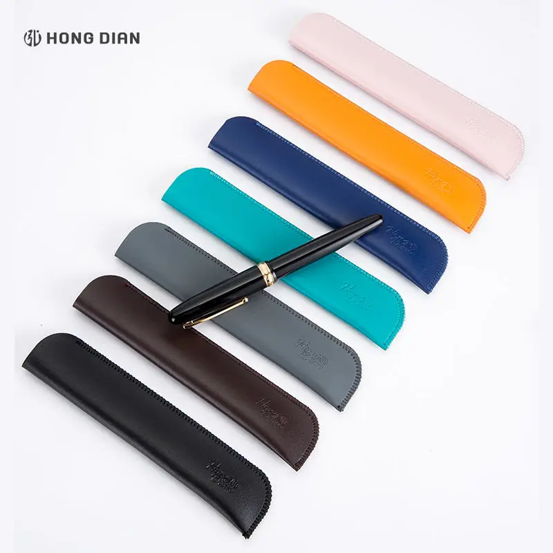 

Microfiber leather pen bag fountain pen protective sleeve signature pen leather pen sleeve single student portable pen bag