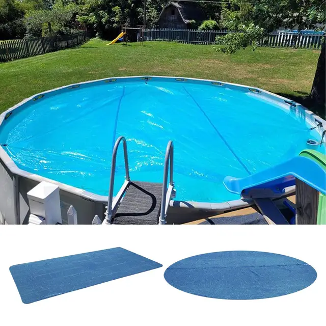 Pool Solar Blanket Solar Blanket Pool Rectangular Foldable Mat Insulate Safety Heater Waterproof Heat for Outdoor Summer Sun Spa 1
