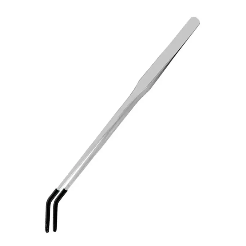 Stainless Steel Reptile Feeding Tongs with Rubber Tip