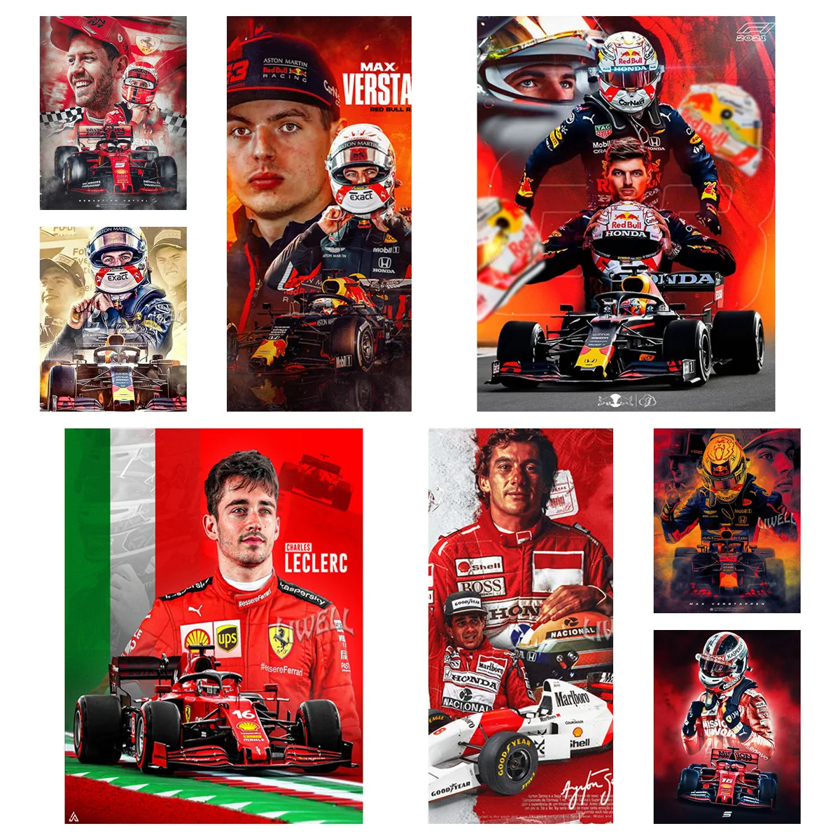 

Алмазная живопись «сделай сам» 5D F1, Max Verstapper Racing, Льюис, Чарльз, Электронная формула, чемпион мира