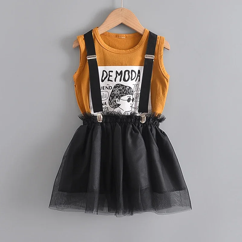 Melario Casual Girls Clothing Sets Summer Floral T-shirt Shorts Suit 2pcs Kids Clothes Set New Sleeveless Girls Boutique Outfits