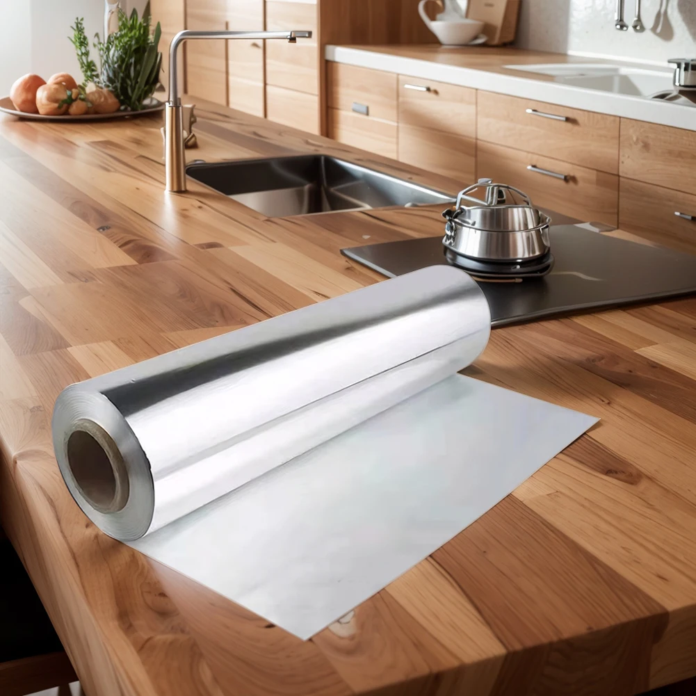 Heavy Duty Disposable Aluminum Foil Roll – Food Grade Tin Foil Wrap 12.2 x 1.65 in for ... - SKU DAFR1938 - UGI Packaging