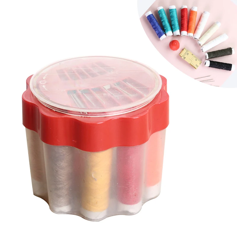 1set Buttons Pins Storage Boxes Sewing Box Household Portable Travel