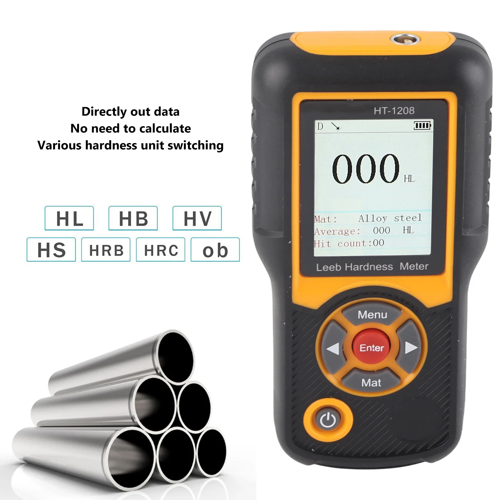 Digital Hardness Tester HT-1208 ABS High Accuracy Hardness Meter Durometer Scale