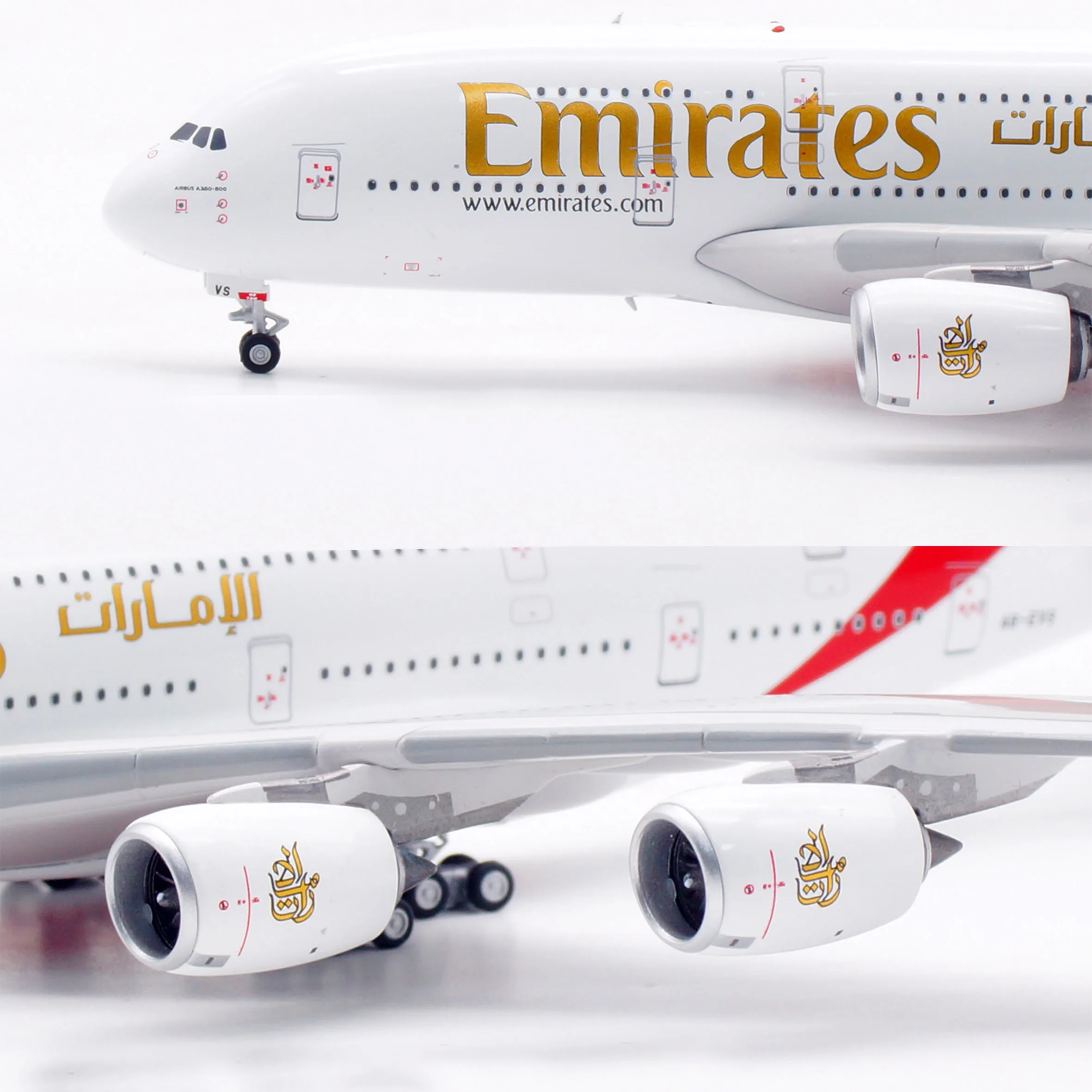 AV XB0005 1/400 Emirates A380 aircraft model A6-EVS